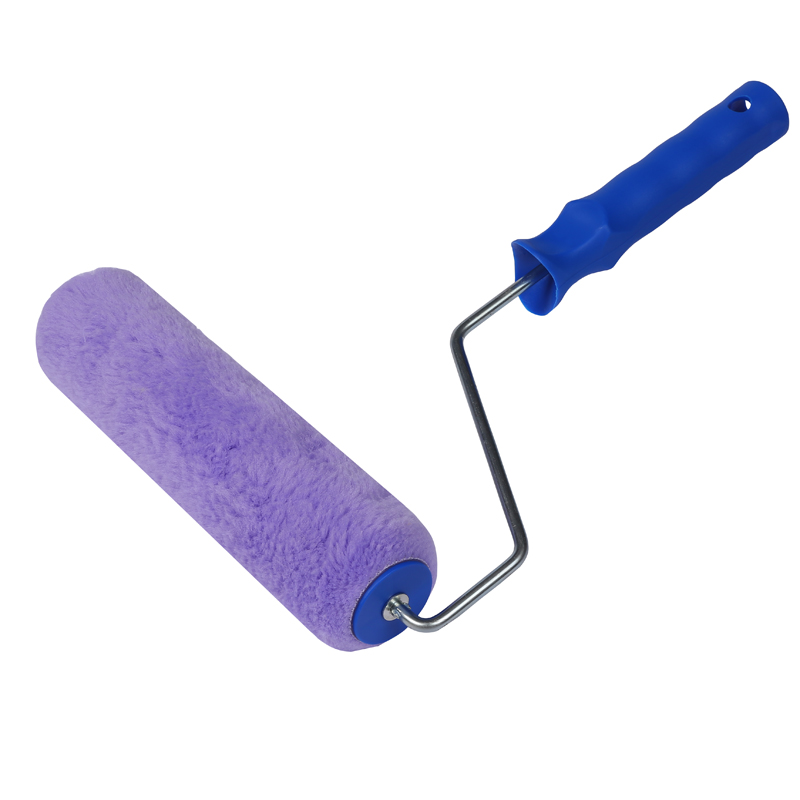 Repuestos de funda para rodillo de pintura para pisos Morado 9 pulgadas termoadherido